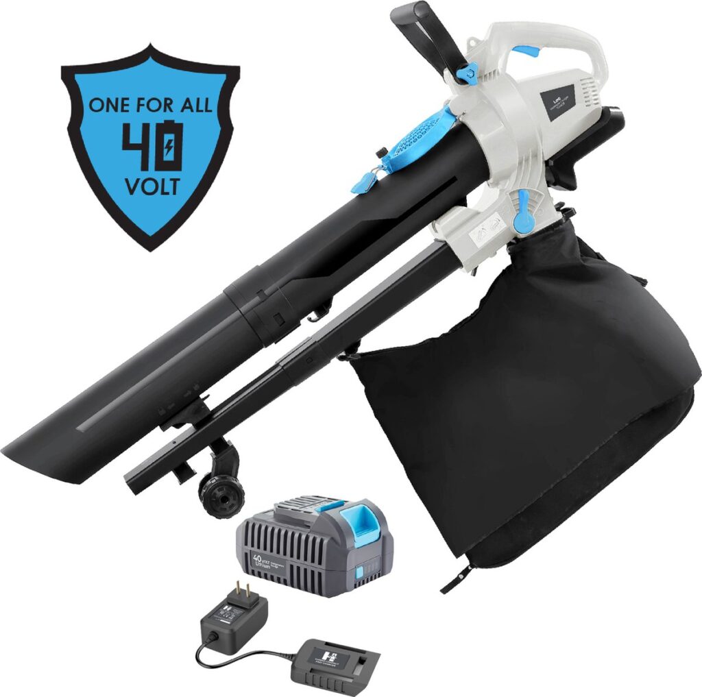 40V bladblazer met accu en lader