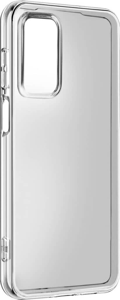 Transparante smartphonehoes met cameragat.