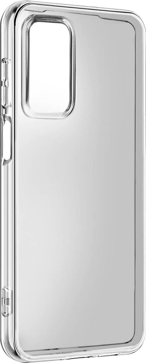 Transparante smartphonehoes met cameragat.