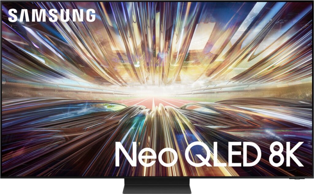 Samsung Neo QLED 8K TV scherm abstracte patronen