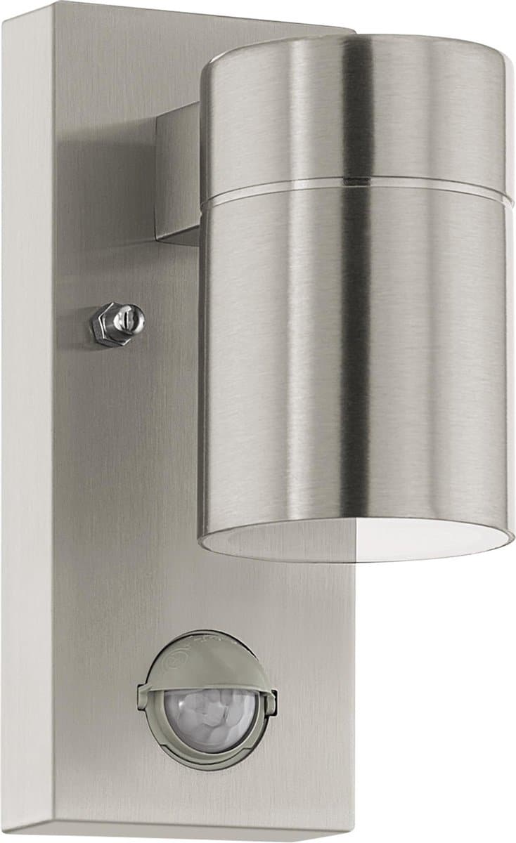 Roestvrijstalen wandlamp met bewegingssensor