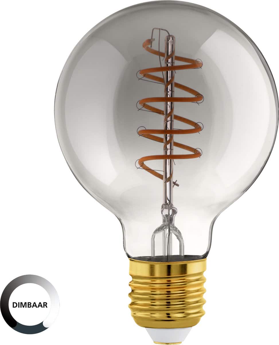 Dimbare LED-gloeilamp met spiraalvormig filament
