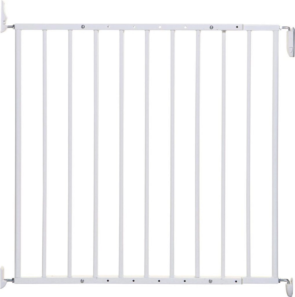 Wit veiligheidshek voor kinderen.