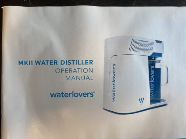 Handleiding voor MKII water distilleerder.