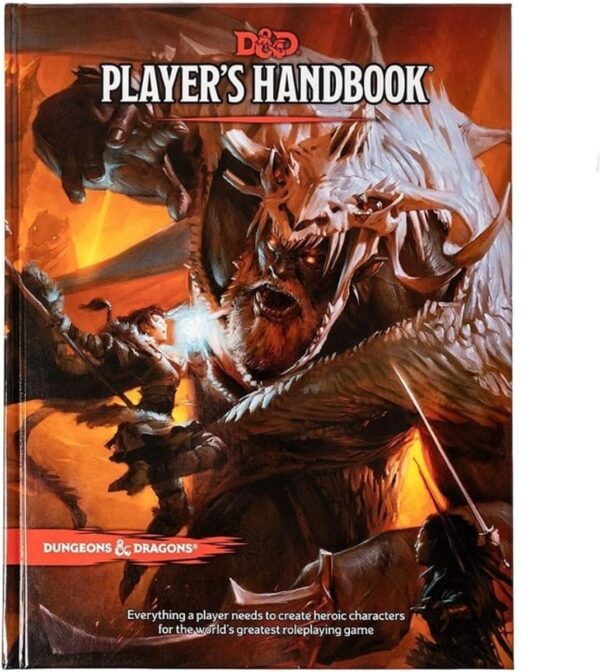 Dungeons & Dragons spelerhandboek, epische cover art.