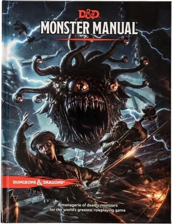 Dungeons & Dragons boek: Monster Manual cover afbeelding.