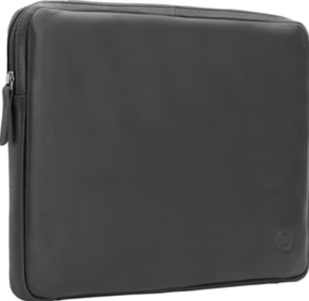 Zwarte laptophoes met rits